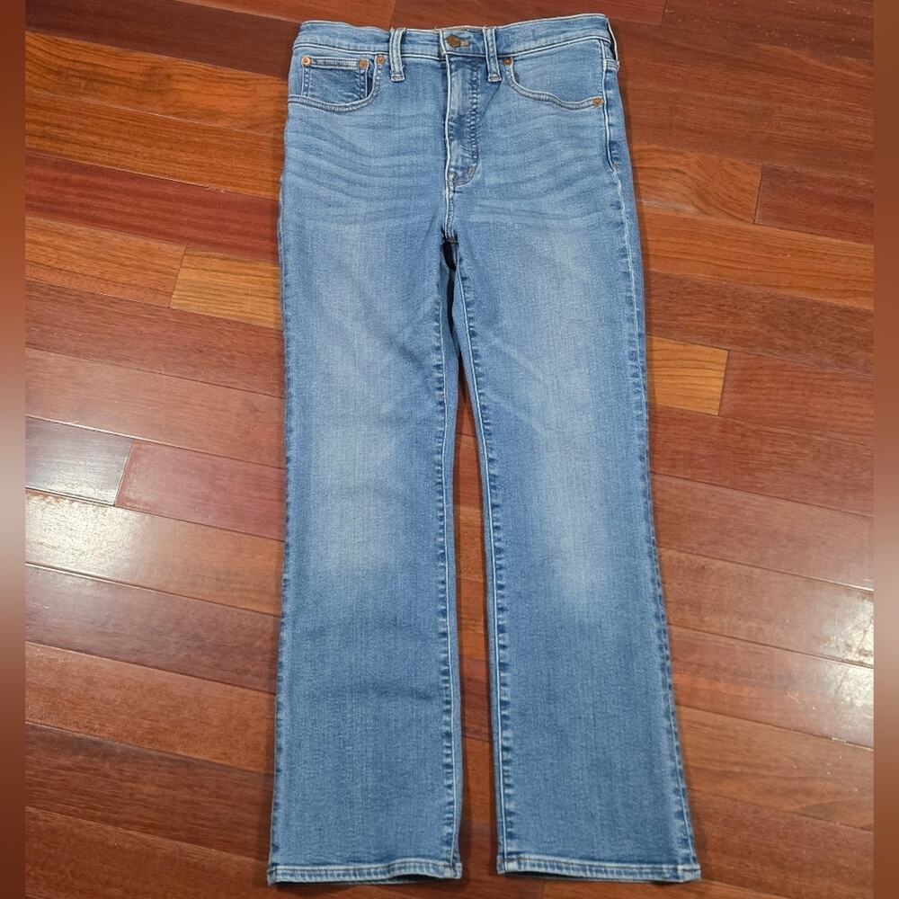Madewell Cali Demi Boot Light Blue Straight Leg Jeans Womens W27 L27